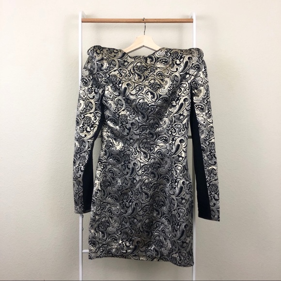 NWT Nasty Gal Constantine Jacquard Mini Dress - Picture 3 of 8